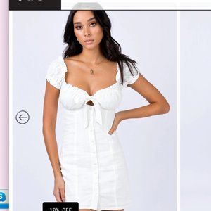 Princess Polly White Mini Dress